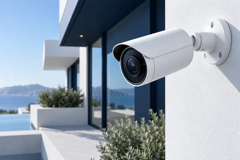Conceptual cctv hardware studio photograph