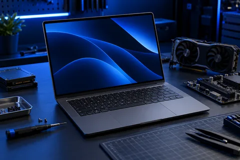 Illustrative laptop hardware